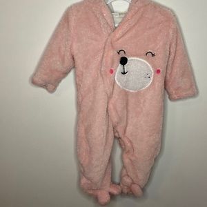 Baby fuzzy bear jacket